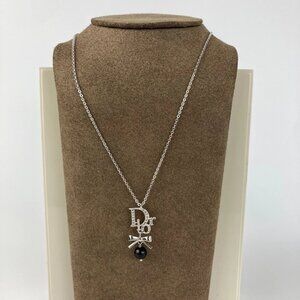 Christian Dior Necklace with Black Pearl